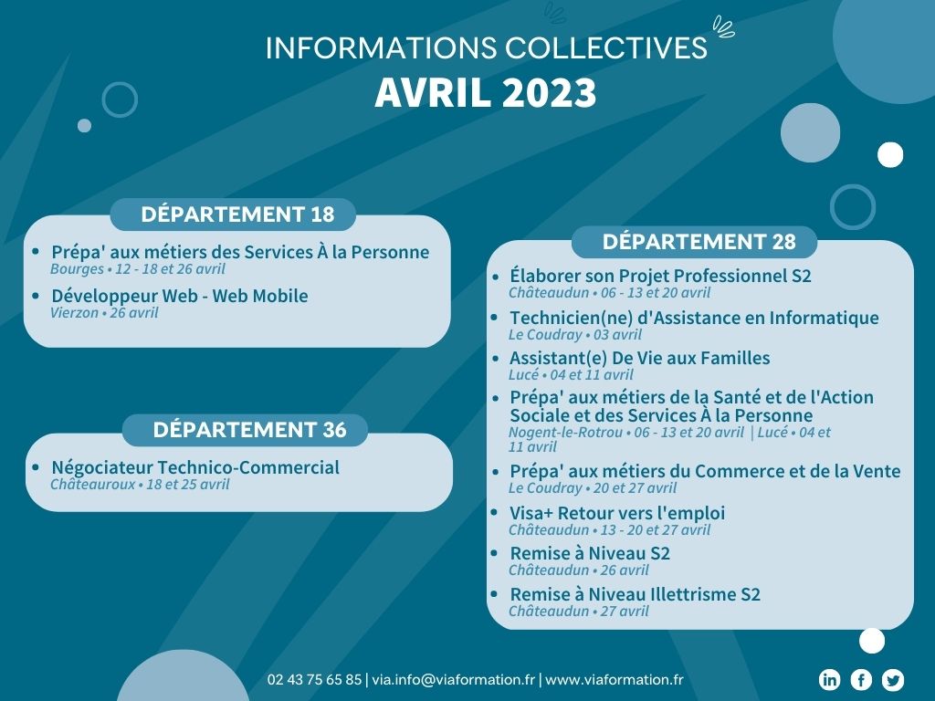 04. Avril 2023 calendrier des IC